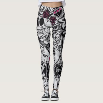 Wildly Rock And Roll Leggings by angelworks at Zazzle