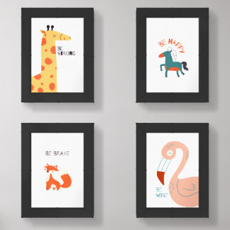Wildly Wonderful – Inspirational Animal Wall Art Sets