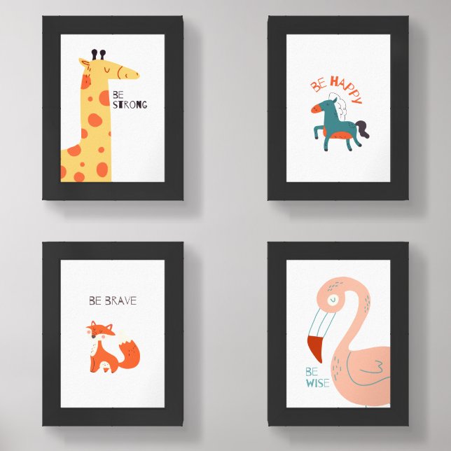 Wildly Wonderful – Inspirational Animal Wall Art Sets (Front)