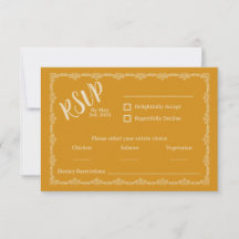 Wildly Yours Rustic Boho Wedding RSVP Card