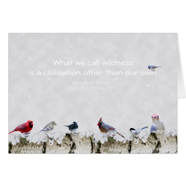 Wildness:a civilization other than our own~Thoreau Cards (Front Horizontal)