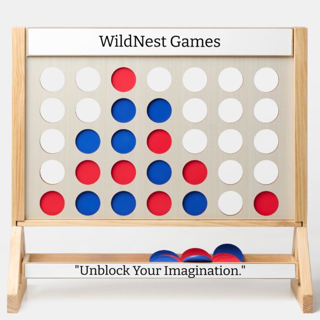 WildNest Deluxe Customizable Connect with Friends Fast Four (Front)