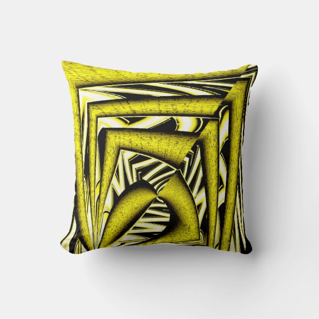 WildNYellow... Throw Pillow (Front)