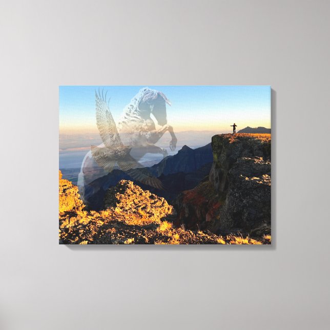 WildSpirits Canvas Print by Mustang Meg (Front)