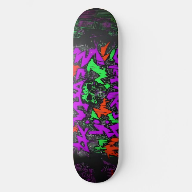 Wildstyle Graffiti 4 Skateboard (Front)