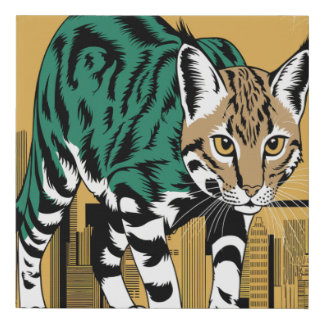 Wildstyle wildcat faux canvas print