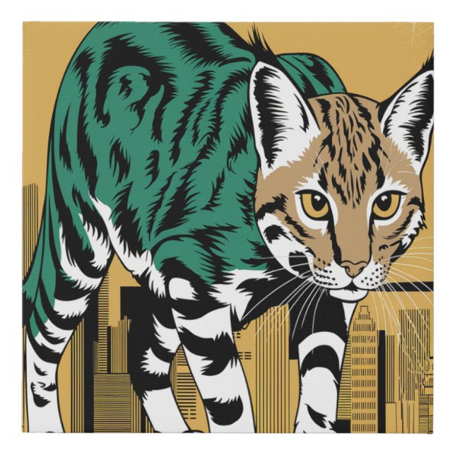 Wildstyle wildcat faux canvas print (Front)