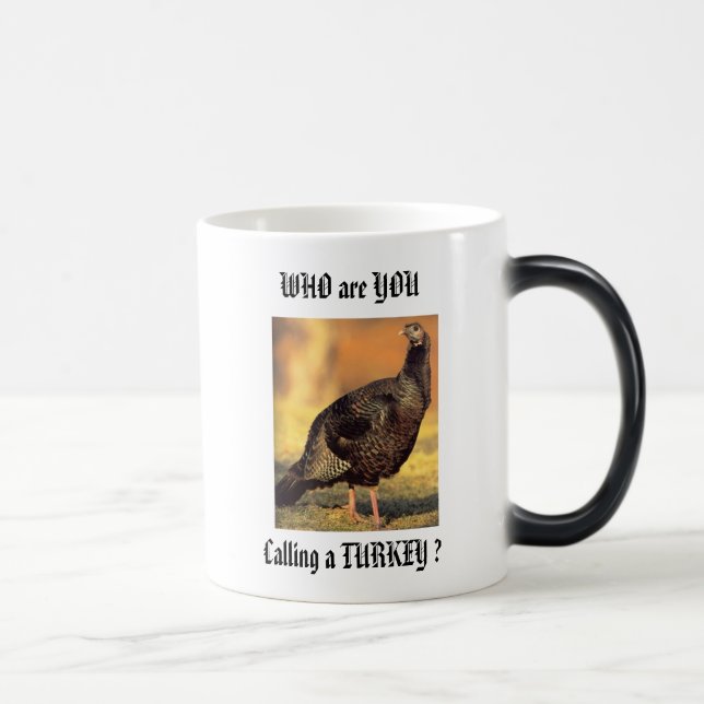 Wildturkey hen color morph mug  (Right)