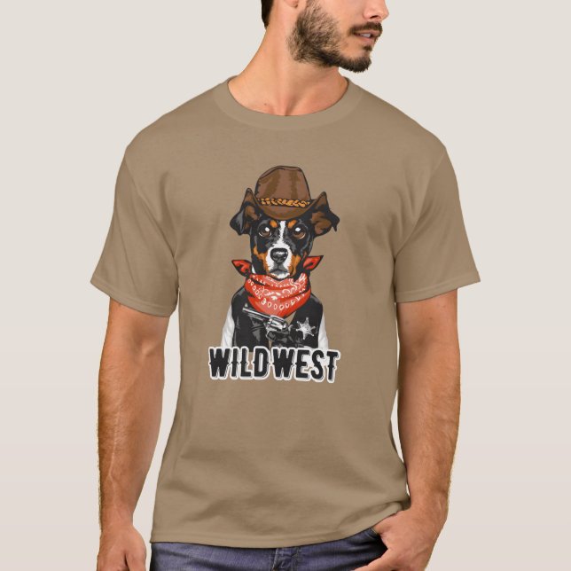 WildWest Funny Animals vintage T-Shirt (Front)