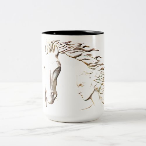 WildWind Ceramic Mug by Mustang Meg 