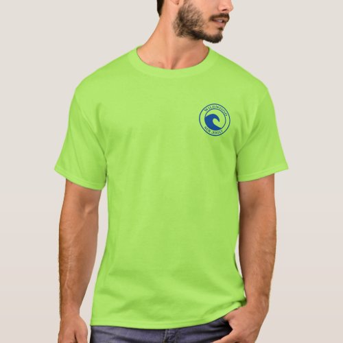 Wildwood Blue Ocean Wave Circle Design T_Shirt