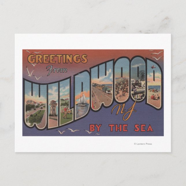 Wildwood-by-the-Sea, New Jersey 2 Postcard (Front)