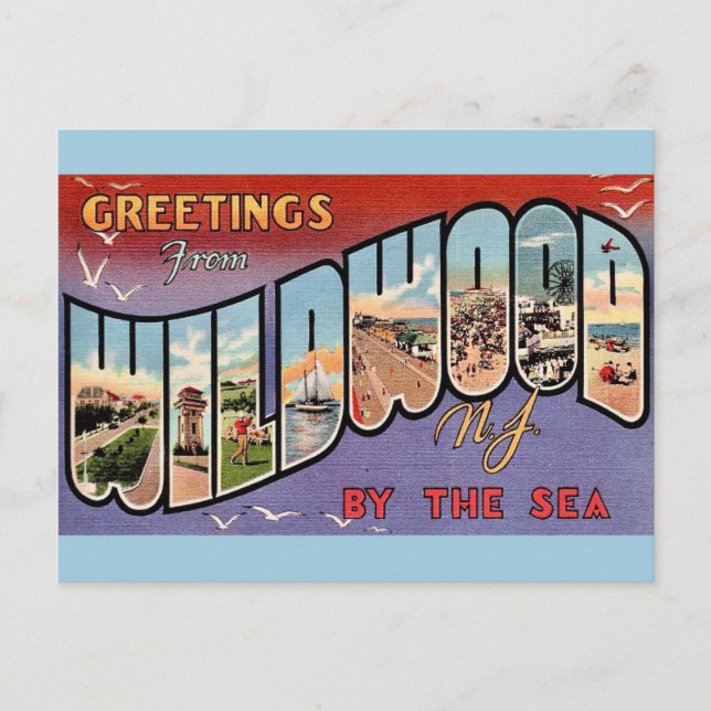 Wildwood By the Sea Postcard (Front)