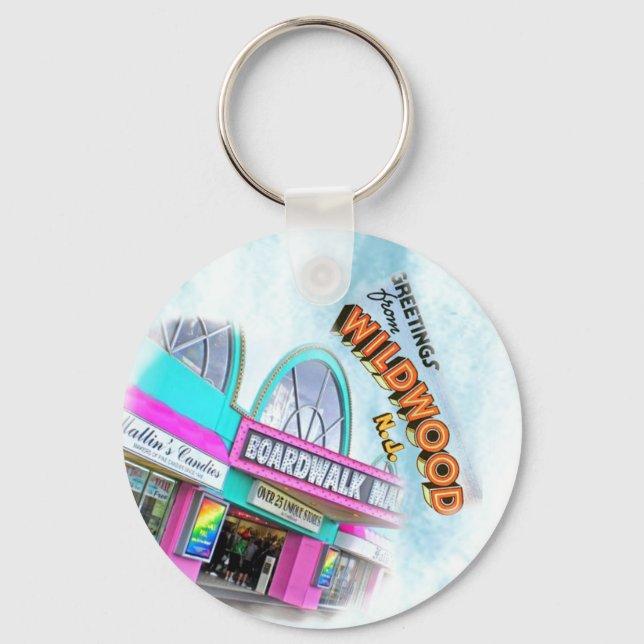 Wildwood, New Jersey Boardwalk Keychain (Front)