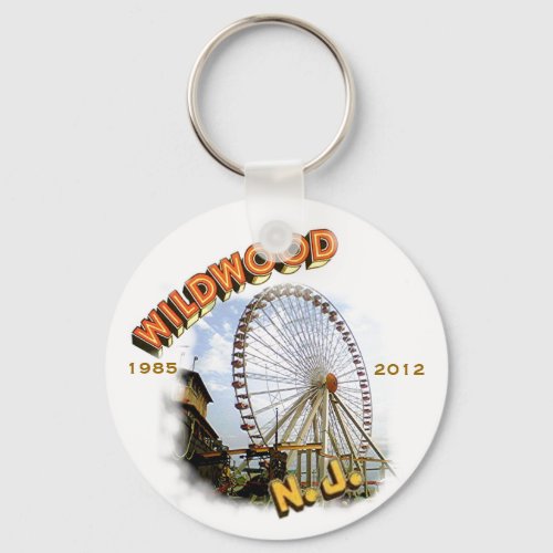 Wildwood New Jersey Ferris Wheel Keychain