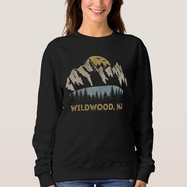 Wildwood New Jersey Mountain Sunset Sunrise NJ Sweatshirt (Front)