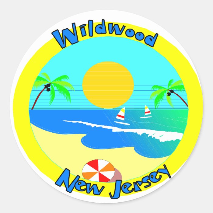 Wildwood, New Jersey Stickers