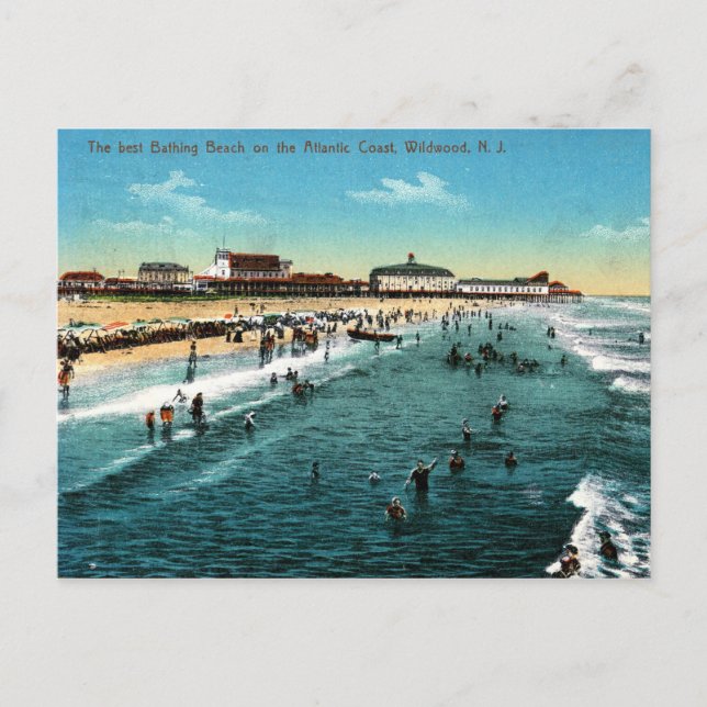 Wildwood, New Jersey, Vintage Postcard (Front)