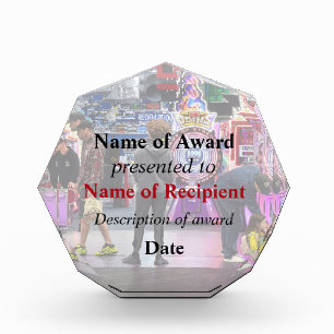 Wildwood NJ Boardwalk Arcade Acrylic Award