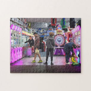 Wildwood NJ Boardwalk Arcade Jigsaw Puzzle
