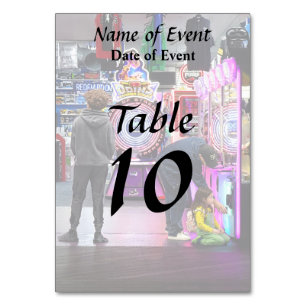 Wildwood NJ Boardwalk Arcade Table Number