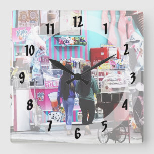 Wildwood NJ – Candy Shop Square Wall Clock