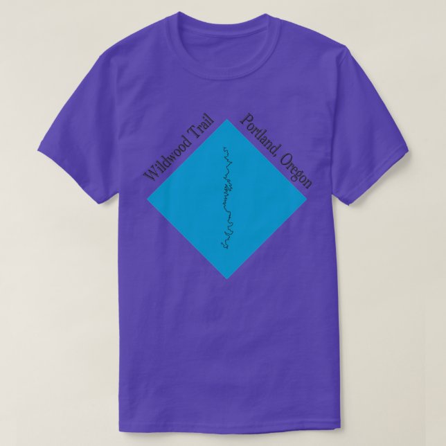 Wildwood Trail Portland Oregon T-Shirt (Design Front)