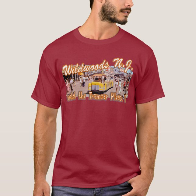 WILDWOODS NJ BY EKLEKTIX BEACH WEAR T-Shirt (Front)