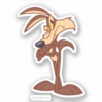 Wile Arms Crossed Sticker | Zazzle