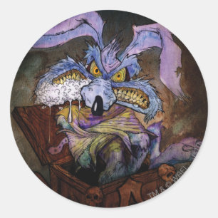 WILE E. COYOTE™ A Loony in the Box Classic Round Sticker
