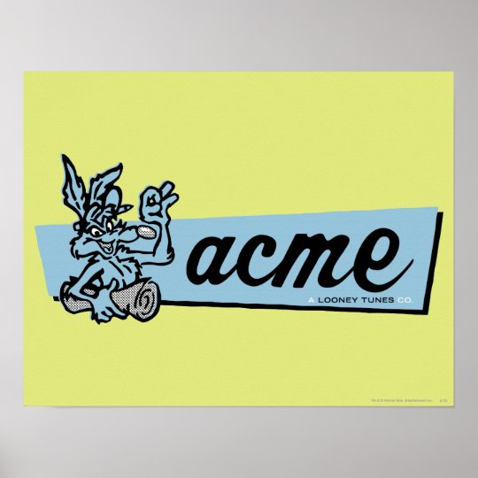 Wile E Coyote Acme 4 Poster | Zazzle.com