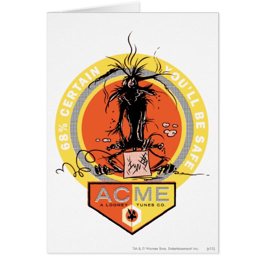 WILE E. COYOTE™ Acme - 68% Certain You'll Be Safe Cards (Front)