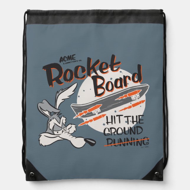 WILE E. COYOTE™ ACME Rocket Board Drawstring Bag (Front)