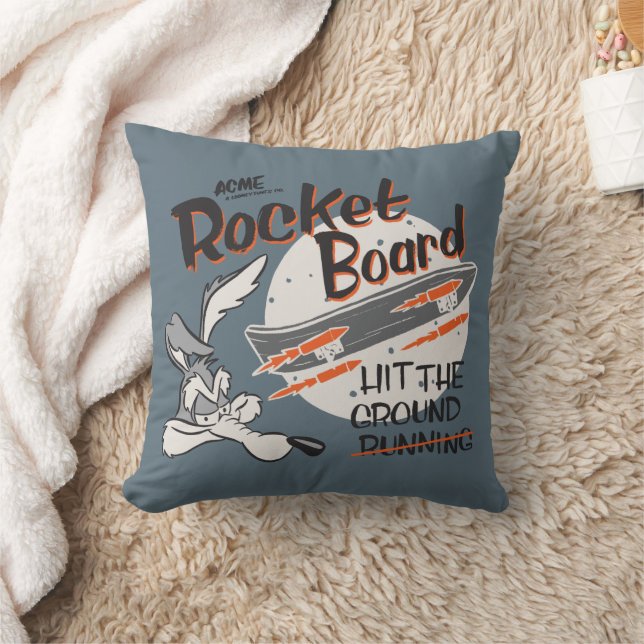 WILE E. COYOTE™ ACME Rocket Board Throw Pillow (Blanket)