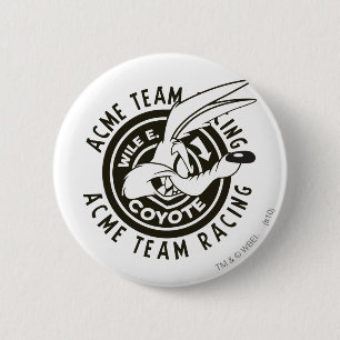 WILE E. COYOTE™ Acme Team Racing B/W Button