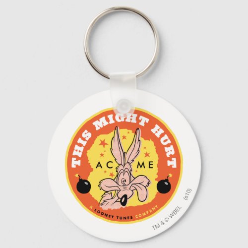 Wile E Coyote Acme _ This Might Hurt Keychain