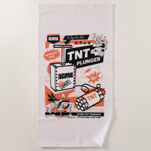 WILE E. COYOTE™ ACME TNT Dynamite Plunger Beach Towel
