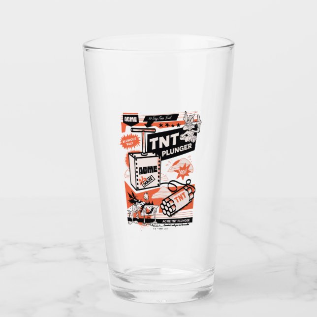 WILE E. COYOTE™ | ACME TNT Dynamite Plunger Glass (Front)