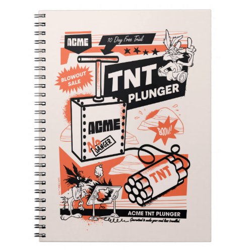 WILE E COYOTE  ACME TNT Dynamite Plunger Notebook