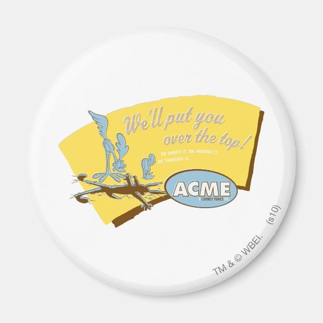 WILE E. COYOTE™ and ROAD RUNNER™ Acme Magnet (Front)