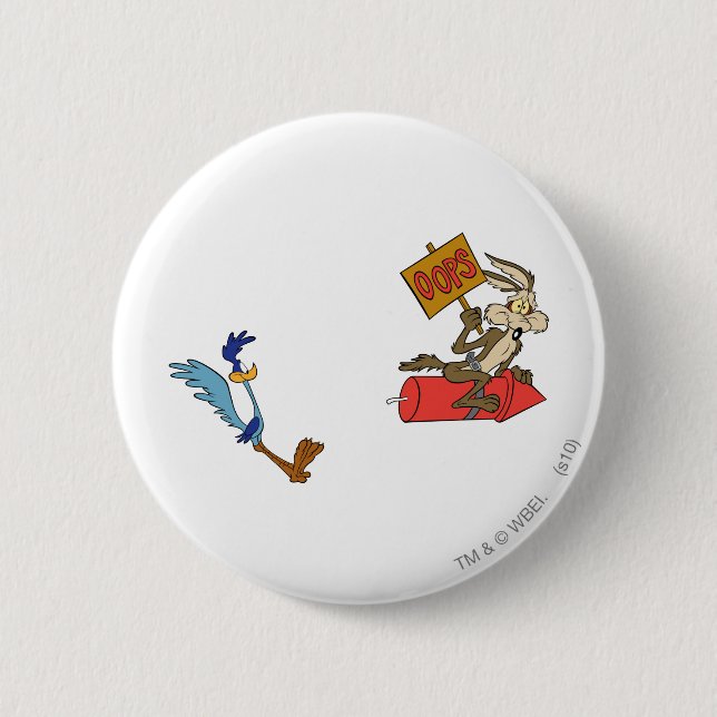 WILE E. COYOTE™ and ROAD RUNNER™ ACME Rocket Button (Front)