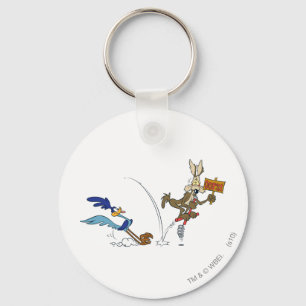 WILE E. COYOTE™ and ROAD RUNNER™ Pogo Stick Keychain