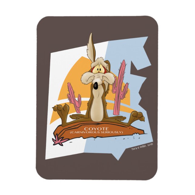WILE E. COYOTE™ (Carnivorous Seriously) Magnet (Vertical)