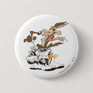 WILE E. COYOTE™ Crazy Driver Pinback Button