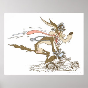 WILE E. COYOTE™ Cycle Racer Poster