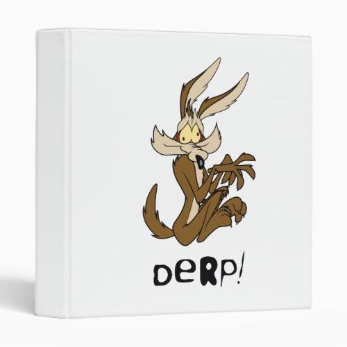 Wile E Coyote Derp 3 Ring Binder