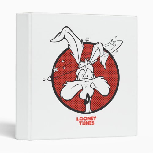 Wile E Coyote Dotty Icon 3 Ring Binder