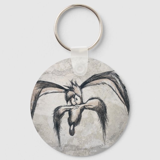 WILE E. COYOTE™ Down on his Luck Keychain (Front)