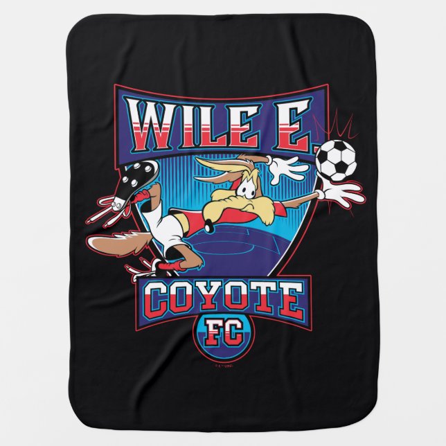 WILE E. COYOTE™ Football Club Badge Baby Blanket (Front)