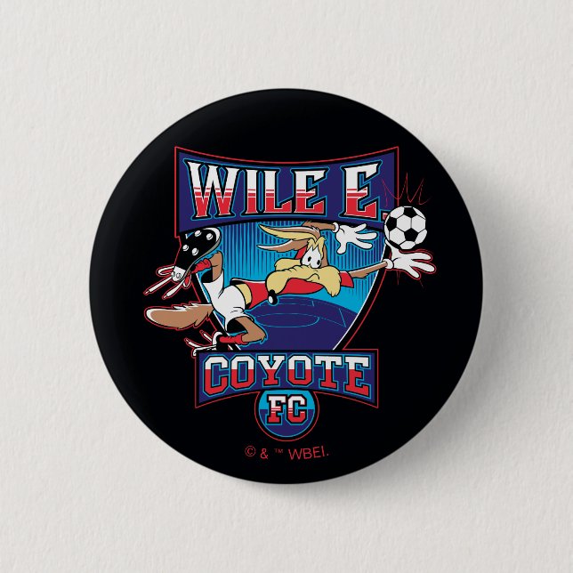WILE E. COYOTE™ Football Club Badge Button (Front)